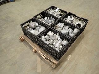 Qty of Assorted Crouse-Hinds Conduit Outlet Boxes, Throat Bushings And Assorted Electrical Supplies