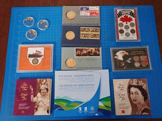 Coin Collections, Including: Keepsake Booklets, Vancouver 2010 Coins, 20th Century Canadian Nickel Set, SS Titanic Coin, Bicentennial Coins