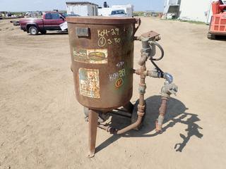 Clemco Model S0WB-2452 Portable Sandblasting Pot. SN 20475