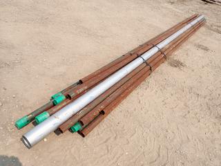 Qty Of Steel Pipe, 20 Ft. X 2 In., (1) Stainless Steel Pipe  20 Ft x 4 In. And Assorted Pipe 