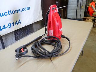 Husky Model HD1300 120V 1300PSI Pressure Washer c/w Hose And Wand. SN 020707877  (D-2)