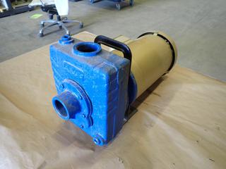 Unused Baldor Reliance 230/460V 3-Phase Motor c/w AMT Pump. SN WK108283385  (N-3-2)