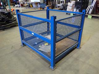 Stackable Metal Crate, 40 1/2 In. x 34 I/2In. X 33In.