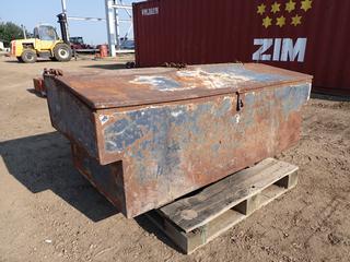 Steel Truck Storage Box, 72 In. X 32 In. X 36 In.