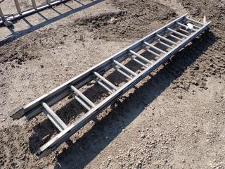 Featherlite Model 3220 20 Ft. Extension Ladder, 300lb Cap.  (West Fence)