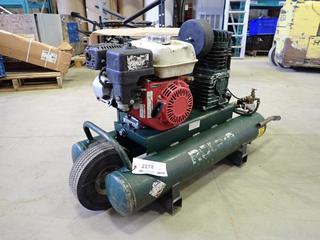 Rolair Model C4090HK17-0001 Dual Tank Portable Air Compressor w/ Honda GX160 Gas Engine SN 17070604 *Note: Runs as Per Consignor*