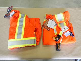 (1) Pair Of Pioneer Size 2XL FR Coveralls And (1) Pair Of Pioneer Size 48 Bibs  (C-1)