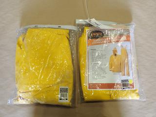 (2) Pioneer Supported PVC 3-Piece Rain Suits, Size 2XL and 3XL  (C-1)