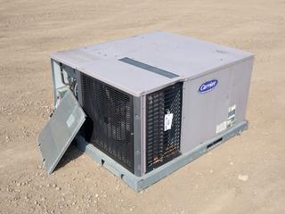 Carrier Model 4855-036120321AA NG Heating/Cooling Unit,  208/230V, Single Phase, 120,000 BTU/ Hour, SN 359GG10623,  *Note: Working Condition Unknown*