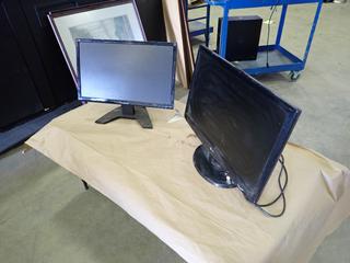 (1) View Sonic Model VS14761 20 In. Monitor c/w (1) LG Model  W2342TV 22 In. Monitor. SN 108NDFE2398