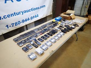 Qty Of Assorted Iphones, Blackberry Phones, Motorola Phone And Assorted Supplies *Note: Working Condition Unknown*