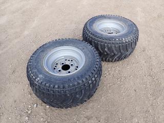 (2) Nanco 22 X 11.00-10 Tires w/ 10 x8.5AT 4-Stud Steel Rims