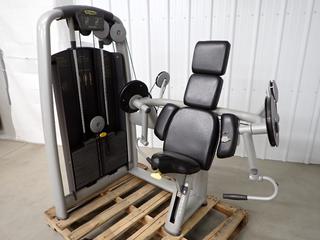 Technogym 2SC Arm Curl w/ 190lb. Weight Stack, S/N M892AU-ALM-3, *Rip In Backpad* (WH)