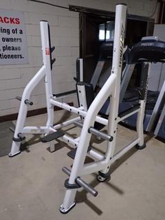 Life Fitness Olympic Military Bench, S/N 081208000467. (AUD)