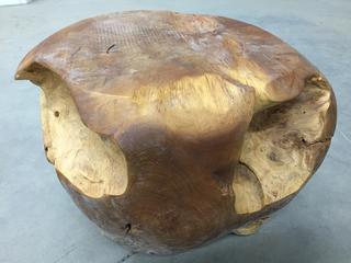 Large Teak Root Ball, Approx. 23 in D x 17 in. (8-P-3)