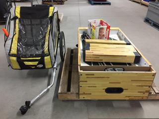 Bell Folding Sport Bike Trailer & 48 in. Foosball/Soccer Game Table. (WH)