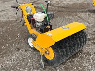 MB Hydra 36 All-Season Power Broom 36in Walk Behind Sweeper with Honda GX340 Motor.