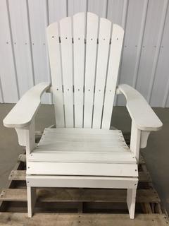 White Adirondack Chair. (WH)