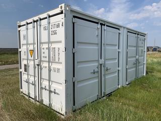 20ft Storage Container c/w Double Side Doors, # VSLU 2171684