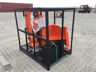 Unused TMG Industrial Skid Steer Post Pounder, 8in Post Diameter, 700 Ft-lb Energy Class, 500-900 BPM Pounding Rate, TMG-PD700S.