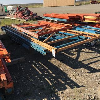 Assorted Pallet Racking Uprights and Horizontal Supports.