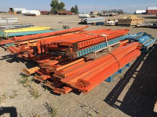 Quantity of Pallet Rack Uprights 91in and Horizontal Supports 8ft x 9ft-4in.