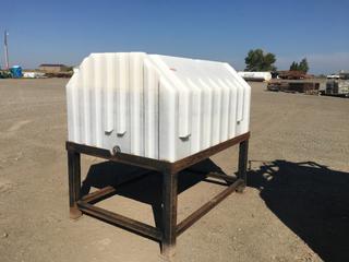 Poly Water Tank on Steel Stand.