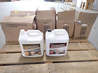 (10) Jugs of Antifreeze Coolant 9.46L. *Damaged* (1-G-2)