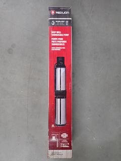 Red Lion RL12G05-2W2V Deep Well 1/2Hp Submersible Pump 2-Wire 230V 12GPM. (3-A-1)