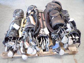 Quantity of Right-Handed Golf Clubs w/ Bags. (9-E-3)