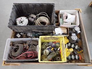 Quantity of Electrical Items, Wire/Cords, Tape, Heat Cable Thermostat, Etc. (8-T-3)