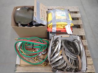 Assorted Welding Gauges, Cables, Helmets, Etc. (WH)