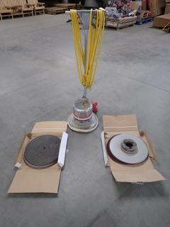 American Floor Polisher/Sander c/w Attachment & Double-Sided Sanding Discs. (WH)