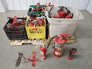 Quantity of Fire Extinguishers & Mounting Brackets. (4-P-4)