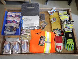 Quantity of Gloves, Safety Glasses, Respirator Filters, Long Sleeve Reflective Shirts, Etc. (4-T-3)