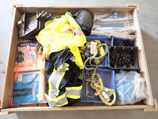 Assorted Safety Wear, Rubber Coated Gloves, Zip Ties, Etc. (4-T-4)