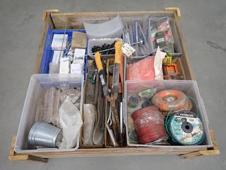 Quantity of Gardening Items, Trimmer Line, Mower Blades, Gauges, Etc. (9-F-3)