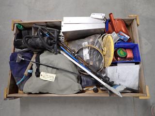 Assorted Camping and Outdoor Gear, Cargo Net, Sluice Box, Air Mattress, Etc. (9-D-3)