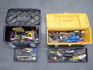 (2) Tool Boxes, 20 In Stanley & 26 in. Plano, Both c/w Contents. (3-L-4)