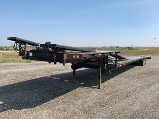 1999 Bow Ridge 53ft Triaxle Car Carrier c/w Spring Susp., 9ft Upper Deck, 40ft Lower Deck, 4ft Beavertail, Keeper 10,000 LB 12V DC Electric Winch, Slide Out Aluminum Ramps, 235/80R16 Tires, VIN 2B90B1698X1048339