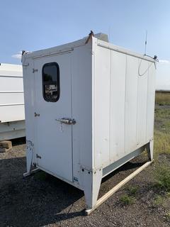 ATS Insulated Portable Office c/w Plumbed For Power/Lights, Motorola Two Way Radio, 12V Battery Charger, 60in x 78in x 84in.