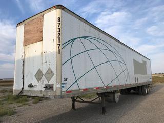2005 Trailmobile 53ft T/A Van Trailer c/w Air Ride Susp., Sliding Susp., 11R22.5 Tires, VIN 2MN01JPH551009236  *Note: Out Of Province - Manitoba*