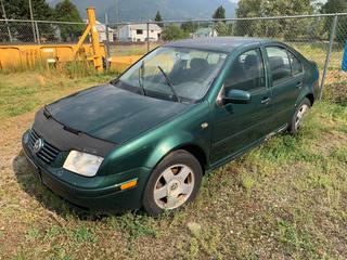 Selling Off-Site - 2000 Volkswagen Jetta Sedan 4-Door c/w 2.9L, VIN 3VWSA29MXYM072465, No Keys, Running Condition Unknown, Located In Fernie, B.C. Viewing By Appointment Only Email brad.bjarnason@fernie.ca, *Note: Out of Province*