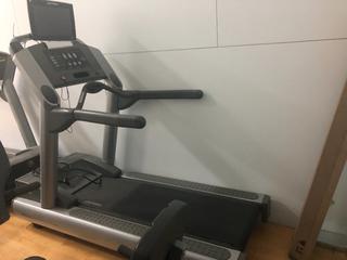 Selling Off-Site - Life Fitness 93T Treadmill S/N TTL104159.  Located Ash (Downtown) YMCA, Medicine Hat, AB, For Further Details, Call 403-269-6600.