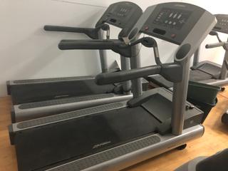 Selling Off-Site - Life Fitness 93T Treadmill S/N TTL104156.  Located Ash (Downtown) YMCA, Medicine Hat, AB, For Further Details, Call 403-269-6600.