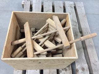 Quantity of Wooden Jaw Clamps. (3-L-3)