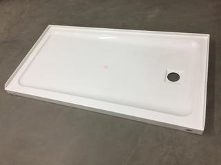 MAAX 106012-R-000-001-002, Right-Handed Shower Base Olympia 60, Damaged. (WH)