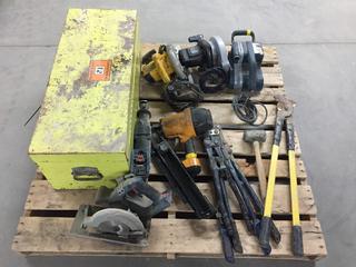 Circular Saws, Air Nailer, Bolt Cutters, Tool Box, Etc. (1-A-3)