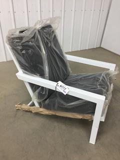 Unused Linz Patio Chair w/ Cushion. (WH)