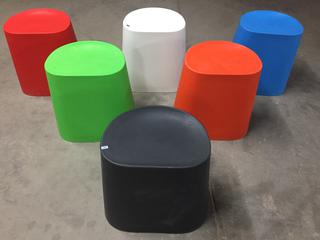 (6) Maddy Stackable Stools, Unused. (WH)